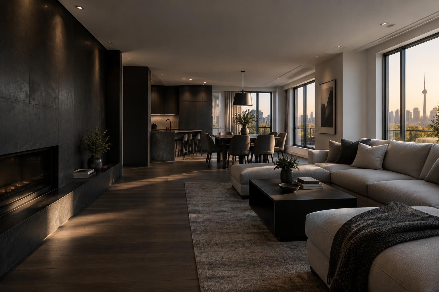 Contemporary Toronto interior representing Redkan restoration and renovation services